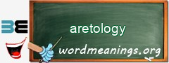 WordMeaning blackboard for aretology